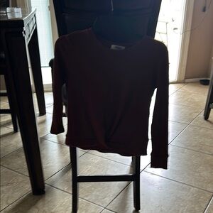 Cozy Brown Long Sleeve Top